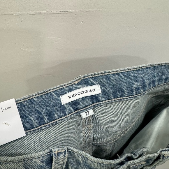WeWoreWhat The Danielle w/Crystal Buttons Rigid Indigo Jeans Size 27 - Picture 9 of 10